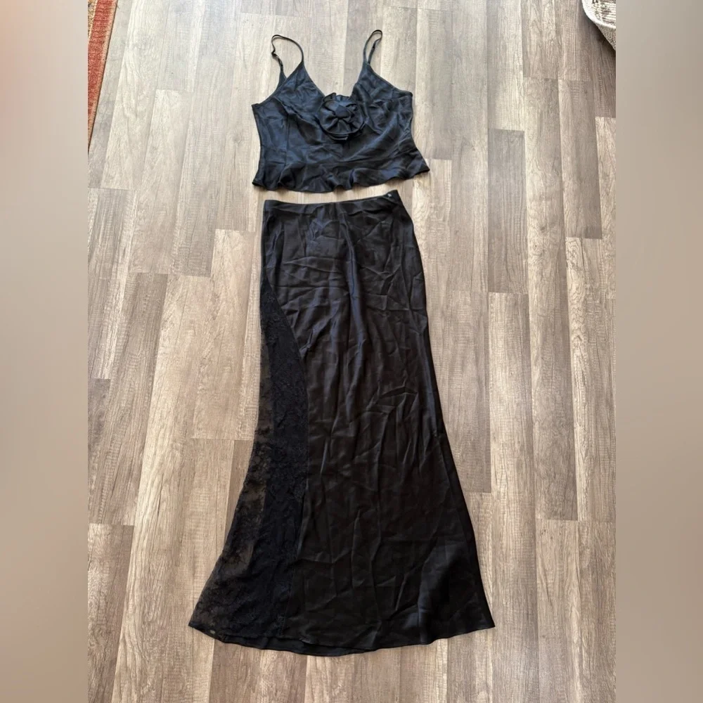 NWT free people delfi collective Lou Cropped Top And Skirt